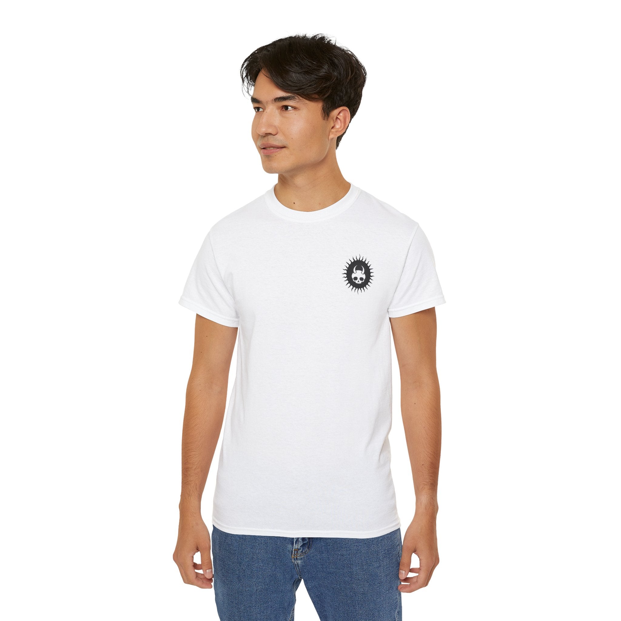 Pick Your Poison - Unisex Ultra Cotton Tee (Back) - Damned Threads